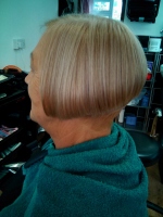 Woman's hairstyle by Solo Hair Fashions, Sheringham, North Norfolk